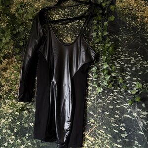 Maniere De Voir Black Mini Dress